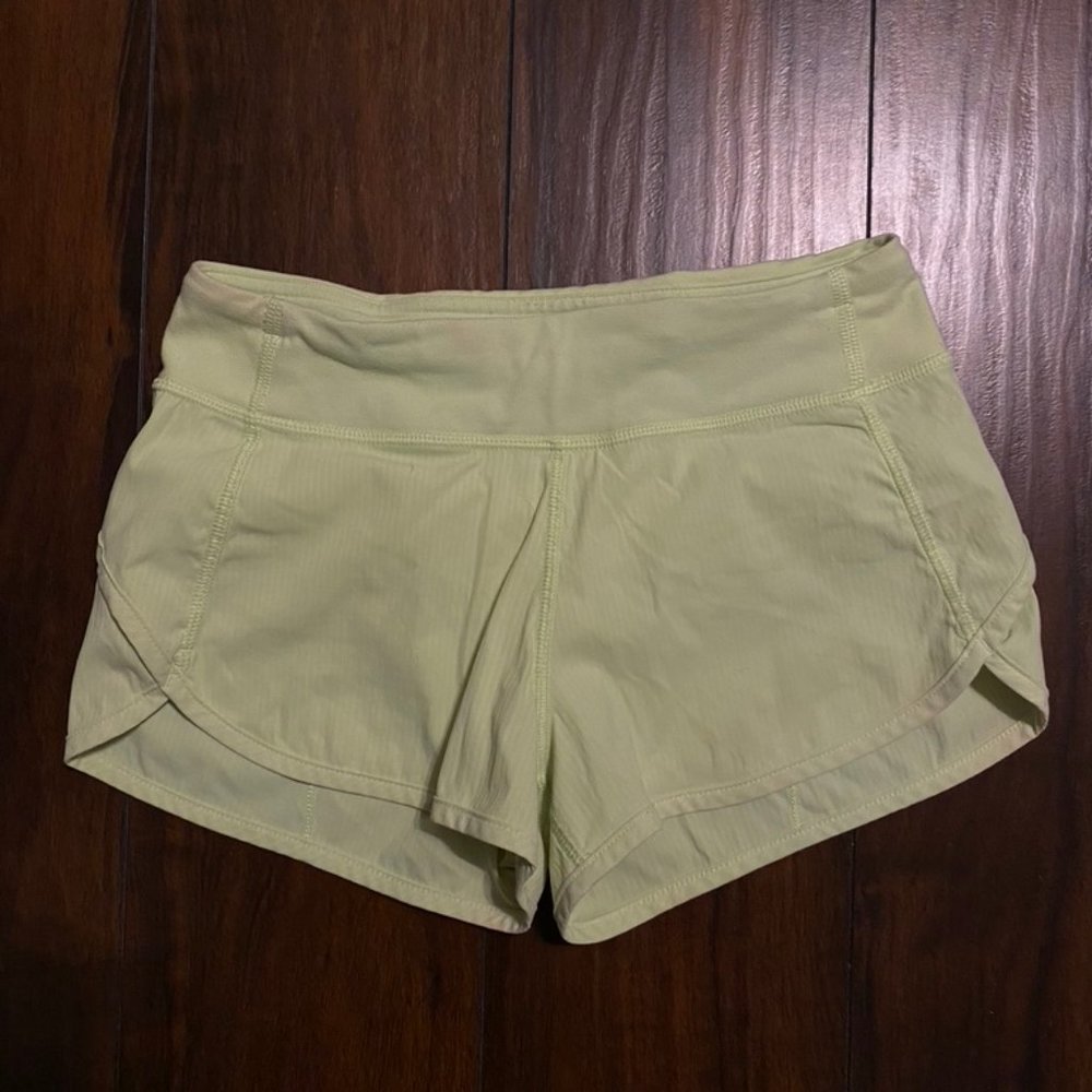 Ivivva Girls Light Yellow Athletic Shorts
